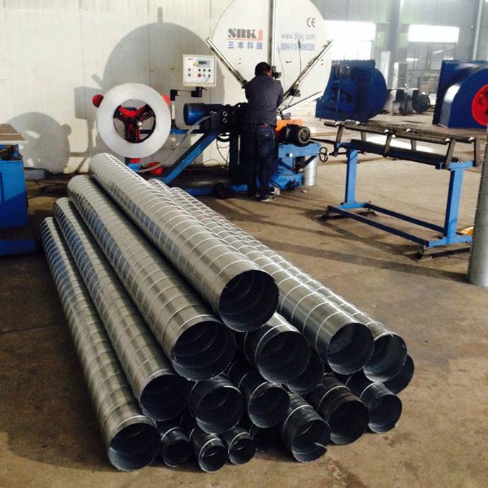 江蘇清風通用機械 專業螺旋風管廠家，鍍鋅風管直銷，高清細節圖與設備銷售一覽